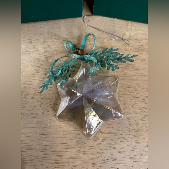 Department 56 Glass &‎ Tin Ornament Iridescent  Vintage - Picture 5 of 10